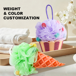 Esponja de Baño Masthome con Forma de Helado Arcoíris, Esponja Exfoliante Corporal para Niños - Product Image 4