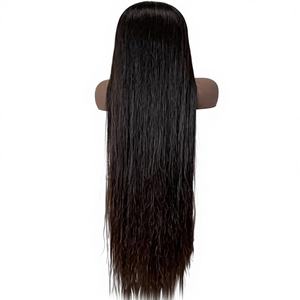 Perruque Lace Front HD Transparente Sans Colle de 40 Pouces en Cheveux Humains Vierges 13x4 avec Baby Hair pour Femmes Noires - Product Image 1