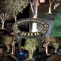 LED Baum Hug Lampe Outdoor Dmx512 12W 48W RGB RGBW Bunte Garten Spot Licht Landschafts beleuchtung IP65 Aluminium LED Hug Tree Light