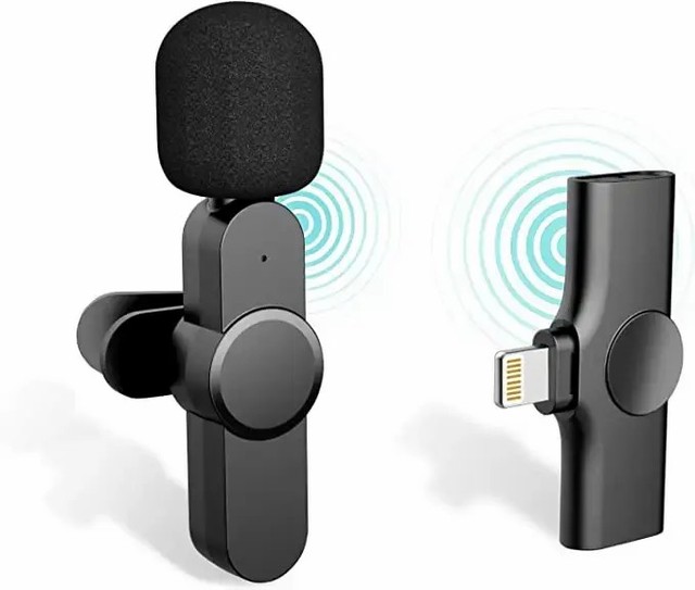 PIX-LINK Factory Wholesale Portable Wireless Lavalier Microphone for YouTube TikTok Recording Noise Cancelling Handheld Mic C