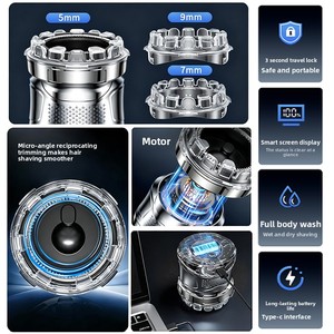 Cortapelos Eléctrico Inalámbrico para Hombre, Recortadora de Pelo Corto, Impermeable IPX6, Recargable, con Pantalla LED, para Corte Buzz - Product Image 6