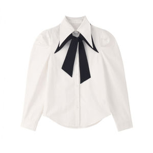 Tops de estilo corto para niña y mujer, <span class=keywords><strong>blusas</strong></span> de <span class=keywords><strong>manga</strong></span> abombada - Product Image 1