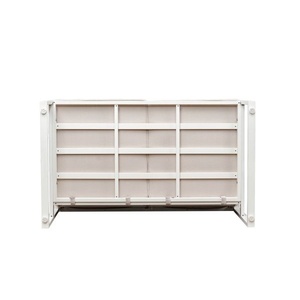 Moderno Conjunto de Sofás de Patio de 5 Piezas de Aluminio y Madera de Acacia con Cojines para Jardín, Resort, Hotel y Villa - Product Image 5