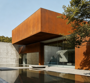 Panneau de bardage en acier Corten, panneau de façade en acier patinable pour la décoration architecturale des murs extérieurs - Product Image 2