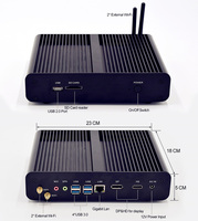 New Intel Core I7-10510U Fanless Mini Desktop PC All-in-One Office Computer with 2xHD Dual Display Two LANs US/AU/CN Plugs