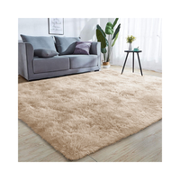 Tapis en fausse fourrure rose de luxe en gros, super longs et moelleux, adaptés aux animaux domestiques, en PVC, fabriqués à la machine pour chambre, salle de bain et entrée
