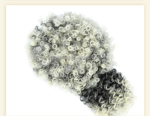 LW-81QT Chignon ricci con <span class=keywords><strong>frangetta</strong></span> accessori di alta qualità treccia di estensione per le donne Scrunchie Afro crespo di sintesi dei capelli capelli morbidi - Product Image 6