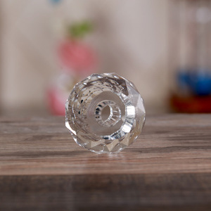 Solid Faceted Crystal Glass <strong>Sphere</strong> <strong>Ball</strong> with Hole MH-Q0233 - Product Image 6