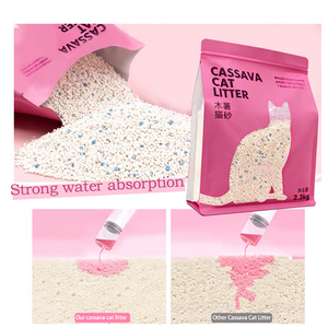 Hochklumpende Tapioka-Katzenstreu Geruchsfrei Biologisch Abbaubar für Kätzchen Staubfrei Umweltfreundlich Nicht-Klebend - Product Image 5
