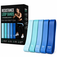 Juego de Bandas de Resistencia con Logotipo Personalizado, Bandas de Ejercicio de Látex con Logotipo Personalizado para Fitness, Yoga, Gimnasio, OEM