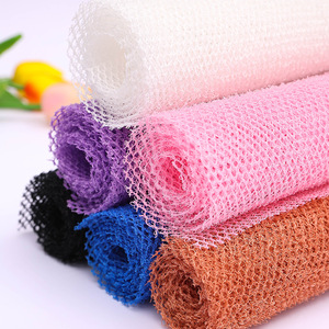 Nylon Net Bath Sponge Exfoliating Washcloth Double-Sided Loofah <b>Brush</b> for Body Shower Scrubbing <b>Smoothing</b> Skin Benefits All - Product Image 2