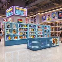 Vitrine d'exposition lumineuse moderne pour meubles de maison, jouets en peluche, boîtes mystères, figurines d'anime, collections Lego - Vitrine de magasin tendance