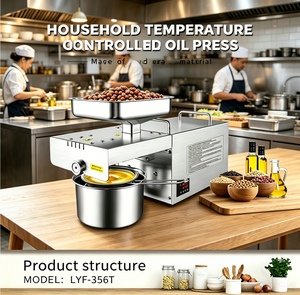 Máquina Automática Mini de Prensado en Frío y Caliente MJ LFY-356T para Cacahuetes, Semillas de Lino, Coco, Nueces y Almendras para Uso Doméstico - Product Image 1