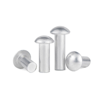 Acier Classe Grade 4.8 8.8 10.9 12.9 Nickel Chrome Cadmium Plaqué Rond Mince Champignon CSK Tête Plate Solide Rivet DIN660 302 7338