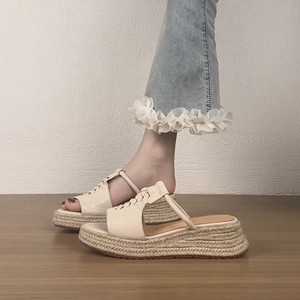 Nuove Ciabatte con Zeppa Alta e Suola Spessa 2026, Sandali Aperti <span class=keywords><strong>per</strong></span> Esterni - Product Image 5