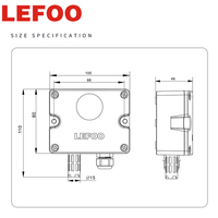 LEFOO Capteur de qualité de l'air CO2 IP6X Détecteur de monoxyde de carbone avec capacités de surveillance