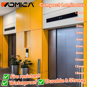 Plaques compactes HPL ignifuges modernes Womica, feuilles de stratifié haute pression pour la décoration et le revêtement mural - Product Image 1