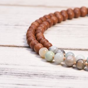 <span class=keywords><strong>Collana</strong></span> 108 con perline in pietra <span class=keywords><strong>amazzonite</strong></span> da 8mm <span class=keywords><strong>collana</strong></span> con rosario da donna - Product Image 6