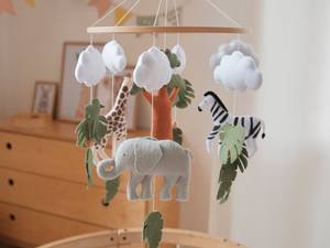<span class=keywords><strong>Mobile</strong></span> <span class=keywords><strong>musical</strong></span> pour bébé en feutre et peluche, décoration en bois à suspendre au plafond, thème <span class=keywords><strong>jungle</strong></span> safari, pour berceau, cadeau <span class=keywords><strong>de</strong></span> naissance Etsy - Product Image 3