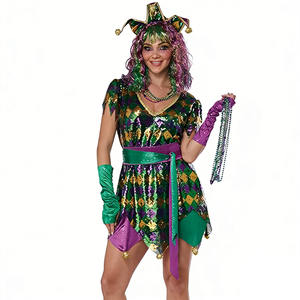 ชุดตัวตลก L Parade อุปกรณ์ประกอบฉากงานรื่นเริง ชุดปาร์ตี้ เครื่องประดับศีรษะ ถุงมือ เข็มขัด ชุดฮาโลวีน ชุดเล่นบทบาทสมมติ ชุดแฟนซี ชุดคริสต์มาส - Product Image 1