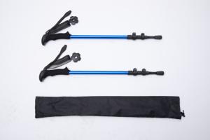 ไม้เท้าเดินป่าแบบพับได้ ดีไซน์ใหม่ ทำจากอลูมิเนียมอัลลอยด์ พร้อมด้ามจับไม้ก๊อกและระบบล็อคแบบพลิกเร็ว - Product Image 3