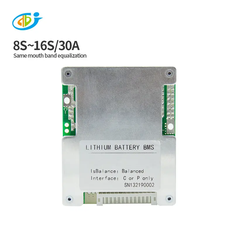Jiabaida 7S/8S/10S/12S/13S/14S/16S 30A bms для аккумуляторной батареи литиевая плата lifepo4 bms для электровелосипеда