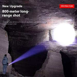 Linterna LED Táctica Recargable USB Resistente al Agua, Linterna <span class=keywords><strong>de</strong></span> Aluminio Portátil Más Potente - Product Image 2