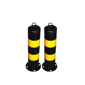 Traffic Safety Durable Black Rubber Traffic Bollard Delineator Road Post