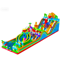 Château gonflable géant commercial Delilai, château gonflable Mickey Mouse, PVC 6x12m, trampoline gonflable, équipement d'amusement pour enfants
