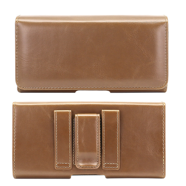 Leather Wallet Phone Case Belt Clip Holder Pouch for & iPhone 5.5-6.7 Inch Phones