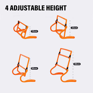 Vallas de Entrenamiento de Altura Ajustable al por Mayor, Equipo de Velocidad y Agilidad para Fútbol, Vallas de Salto Portátiles Multicolores de PVC Ecológico - Product Image 2