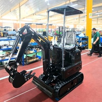 Mini-excavatrice certifiée CE EPA, machine de terrassement compacte sur chenilles pour travaux agricoles, mini-excavatrice
