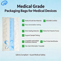 Sachet d'emballage pour bandelettes de test médical, laminé en trois couches, non contaminant, sans enzymes, stockage stable pour réactifs IVD