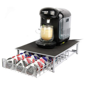 Factory Direct Sales iron metal black powder Tassimo coffee capsule pod holder drawer