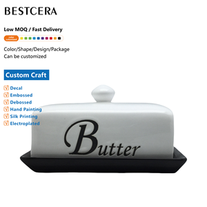BESTCERA, venta al por mayor, plato <span class=keywords><strong>de</strong></span> mantequilla <span class=keywords><strong>de</strong></span> <span class=keywords><strong>porcelana</strong></span> <span class=keywords><strong>esmaltada</strong></span> francesa, plato <span class=keywords><strong>de</strong></span> mantequilla Rectangular <span class=keywords><strong>de</strong></span> cerámica, plato <span class=keywords><strong>de</strong></span> mantequilla <span class=keywords><strong>de</strong></span> cerámica con tapa - Product Image 1