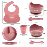 Ensemble de vaisselle pour bébé en silicone, motif dessin animé, avec bol, assiette à ventouse, cuillère et fourchette, idéal pour l'alimentation des tout-petits - Vente en gros usine