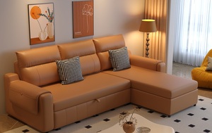โซฟาเบดปรับนอนได้ 3 ที่นั่ง พร้อมที่เก็บของ สำหรับอพาร์ทเมนต์ เฟอร์นิเจอร์ห้องนั่งเล่น ขายส่ง - Product Image 3