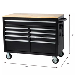 Armoire à outils mobile de garage à tiroirs personnalisés 46 x 51, robuste, avec établi de rangement, OEM/ODM/OBM, garantie 3 ans - Product Image 4