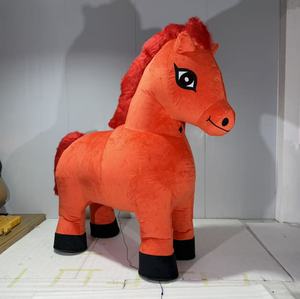 Costume Gonfiabile da Mascotte Cavallo Rosso 2m, MOQ 1 Pezzo, per Halloween, Pubblicità, Feste, Adulti Unisex - Product Image 1