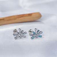 Bijou de piercing en titane ASTM F136 16G avec zircone cubique à dos plat pour hélix, tragus, conque, lobe d'oreille, cartilage, nez, labret pour femme