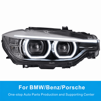 Ensemble de phares LED compatible avec BMW Série 3 F30 F31, double lentille DRL 6000LM 6500K
