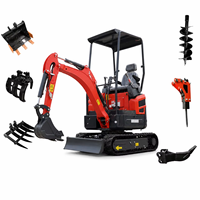 PENGIRIMAN GRATIS Excavator Kompak Mini 3.5 Ton 2 Ton 1 Ton Mesin Kubota EPA EURO 5 untuk Kebun dan Pertanian