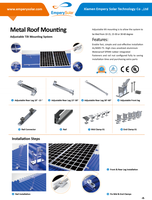 Solar-Dachmontagesystem AL6005-T5 SUS304 Material 10kW Photovoltaik-Aufhängeschraube Dachziegel PV-Modul Solarmodul-Montagestruktur