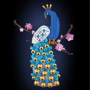 Moule <span class=keywords><strong>King</strong></span> 10149 690PCS Animal Series Paon Suspendu Peinture Ornement Building Block Modèle Technique <span class=keywords><strong>Jouet</strong></span> Festival Cadeau - Product Image 3