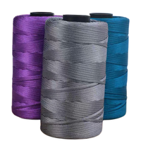 Haute qualité 250g/boule ruban plat fil de soie de glace fil de Crochet recyclé à tricoter à la main fil de Crochet pour sacs fil de fantaisie