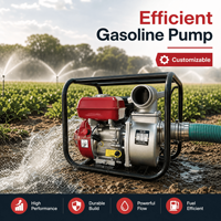 Pompa Air Bensin Diesel untuk Penggunaan Luar Ruangan, Pertanian, Kehutanan, Konstruksi Kecil, dan Pengurasan Air, Garansi Dua Tahun, Pengoperasian Mudah, Pompa Mandiri