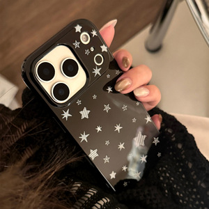 Custodia <span class=keywords><strong>Nera</strong></span> Lucida con Motivo a Stelle per <span class=keywords><strong>iPhone</strong></span> 17/Air/16/15/<span class=keywords><strong>14</strong></span>/13/12 <span class=keywords><strong>Pro</strong></span> Max/Plus, <span class=keywords><strong>Cover</strong></span> Antiurto in TPU Carina - Product Image 4