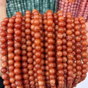 Cuentas Sueltas Redondas de <span class=keywords><strong>Jade</strong></span> Dong Ling Color Lavanda Natural, para Fabricación de Joyería, Pulseras y Collares, Venta al Por Mayor - Product Image 4