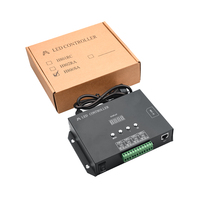 Contrôleur de pixels LED RBLDG H806SA 8 ports Artnet DMX vers SPI TTL, prend en charge la carte SD, console DMX512, charge maximale 150W, télécommande 15m