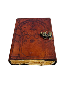 Carnet en cuir véritable fait main à couverture rigide gaufrée, inspiré de Harry Potter et du Hobbit - Product Image 6